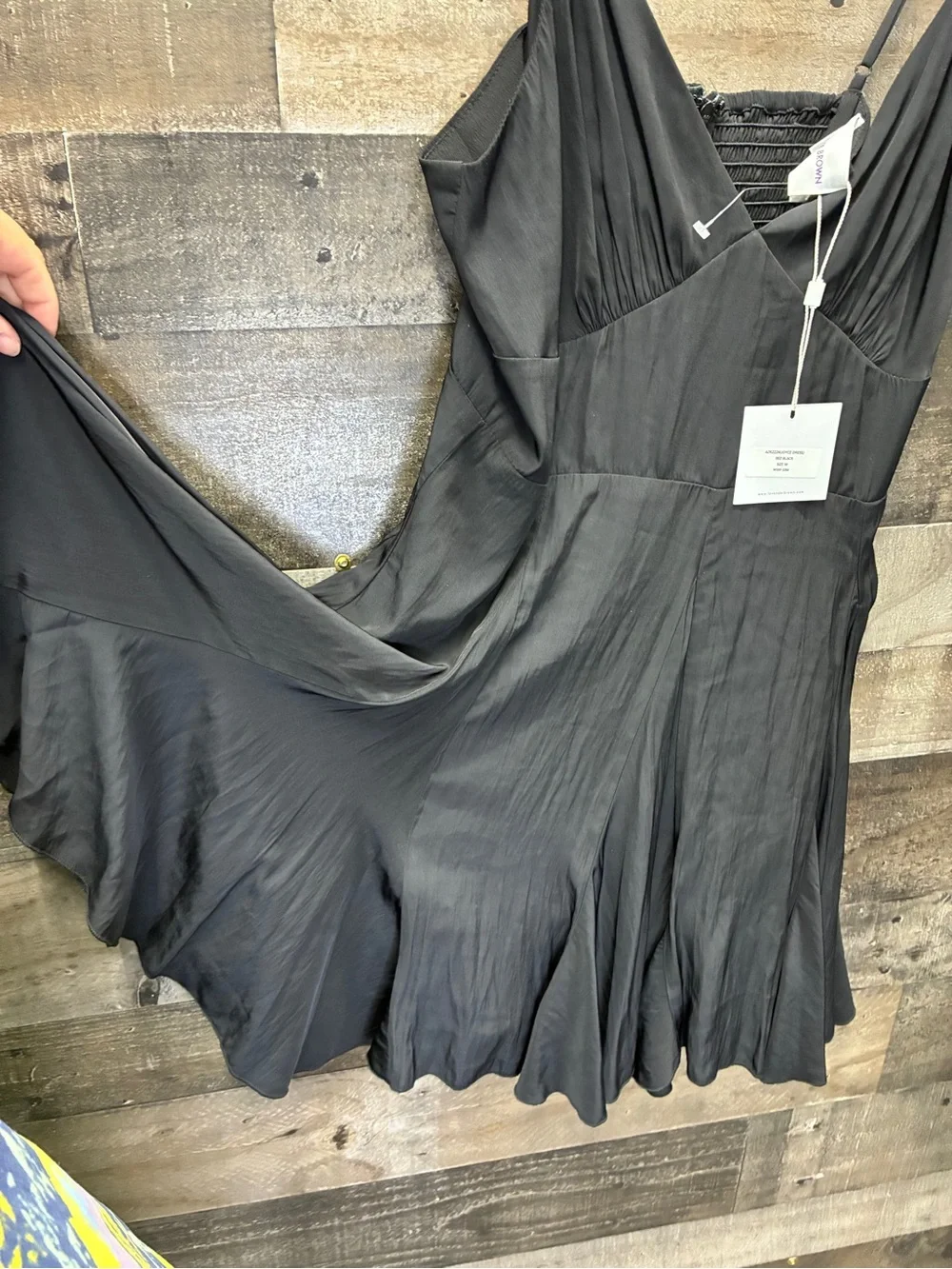 NWT Lavender Brown Joyce Black Mini Dress - Picture 7 of 7